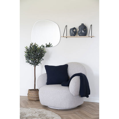 Kussen 45x45 cm donkerblauw gerecycled katoen