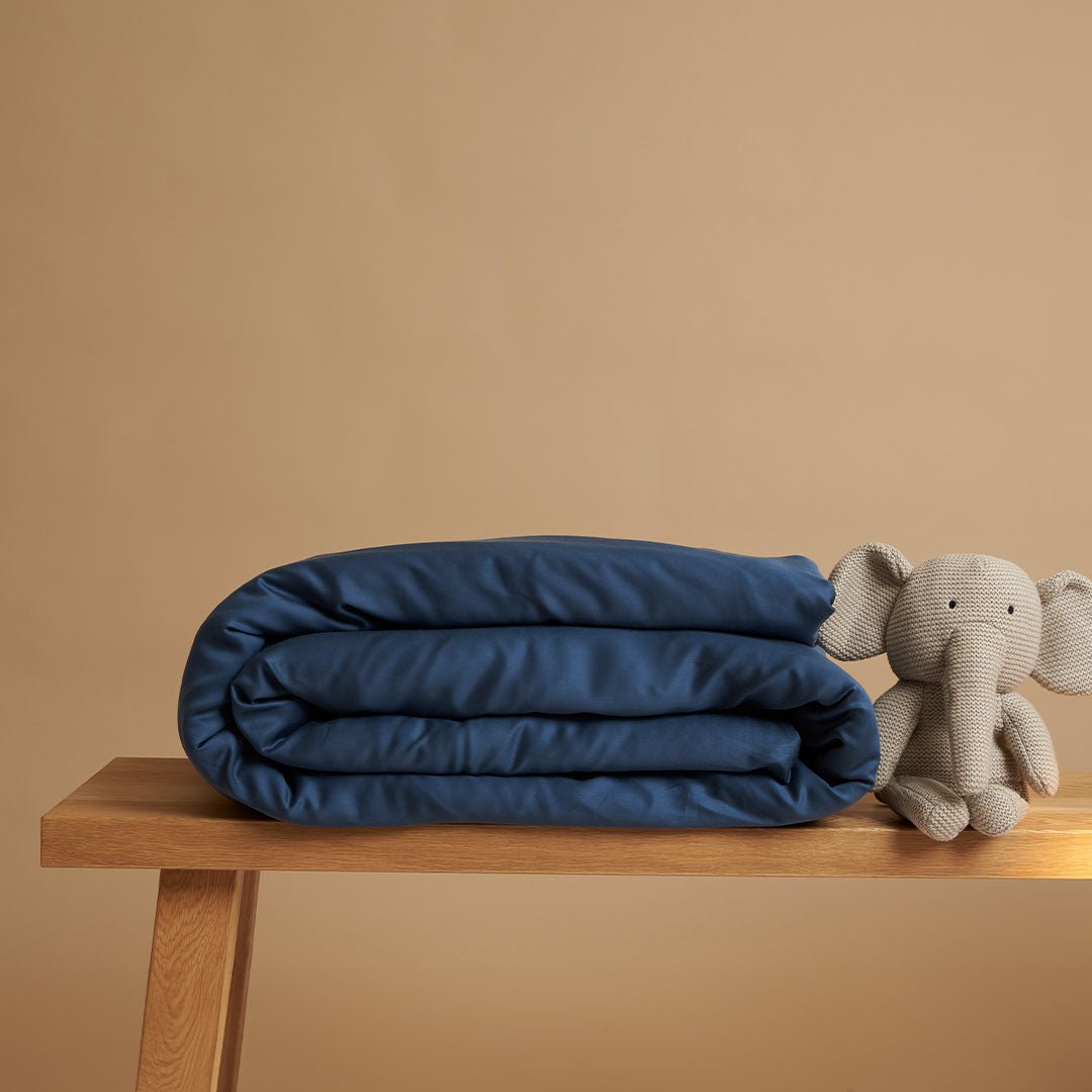 Dekbedovertrek TENCEL Sateen donkerblauw 100x135 cm