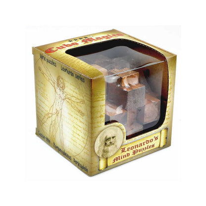 Houten puzzel 8x8x8 cm teakhout
