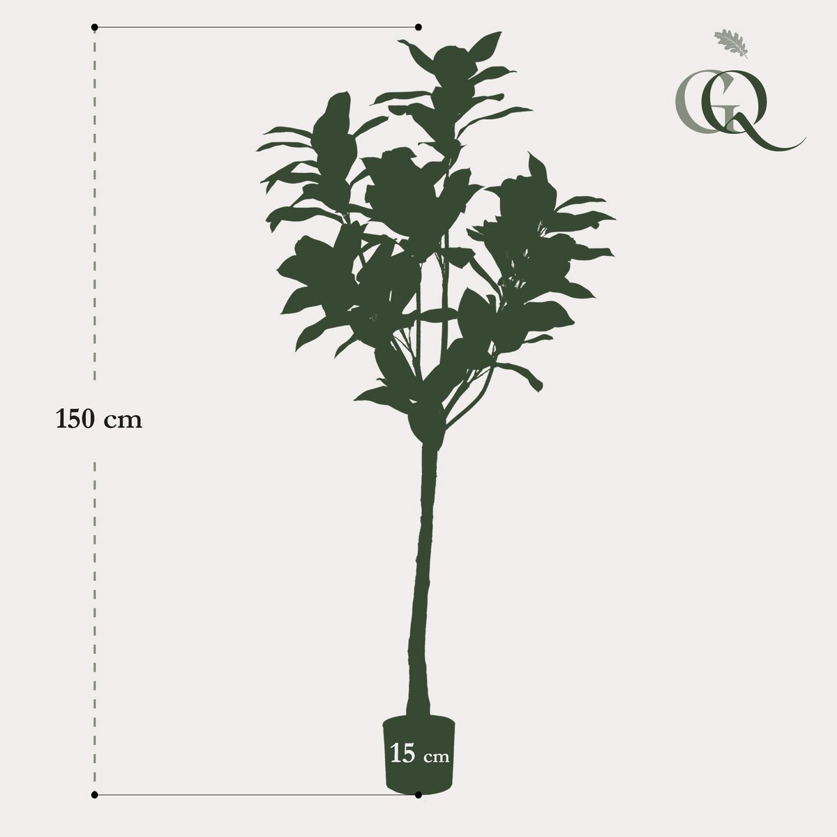 Kunstplant Magnolia Grandiflora 150 cm