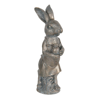 Rabbit Figurine 21 cm Brown Plastic Home Accessories