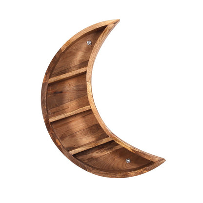 Wandplank mangohout maansikkel 40x13x60 cm