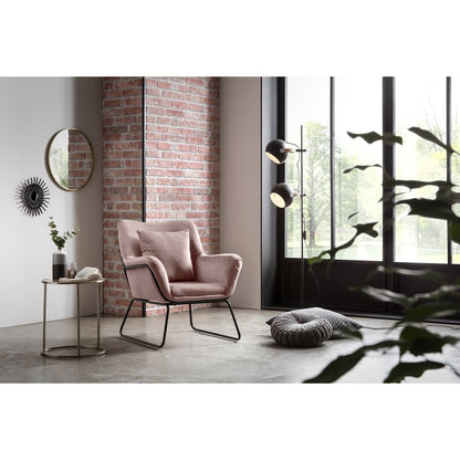 Relax fauteuil bekleed met Rose fluweel