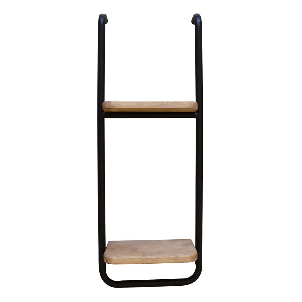 Wandrek 30x15x80 cm bruin metaal hout