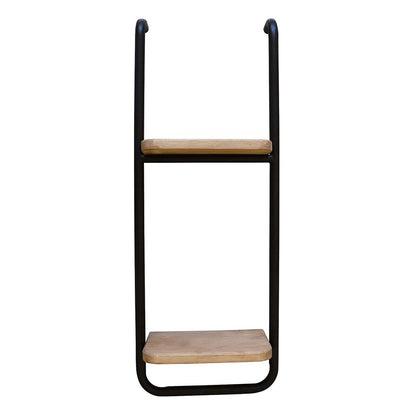 Wandrek 30x15x80 cm bruin metaal hout