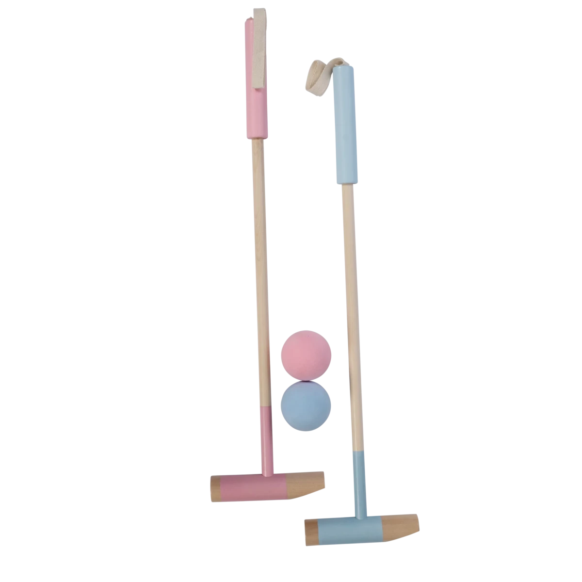Polo spel met 2 mallets en 2 ballen