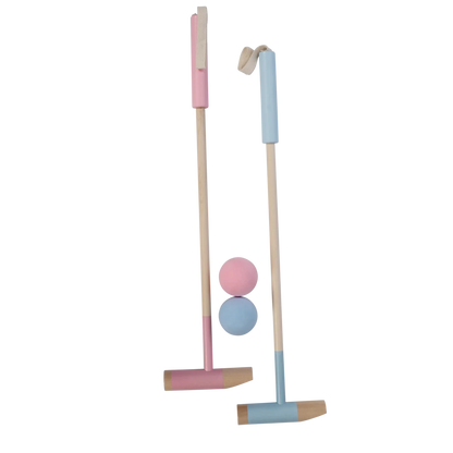 Polo spel met 2 mallets en 2 ballen
