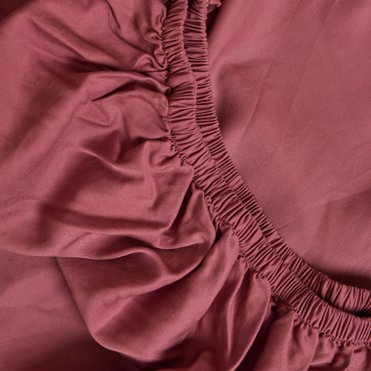 Hoeslaken TENCEL™ Twill 30cm diep Dusty Rose