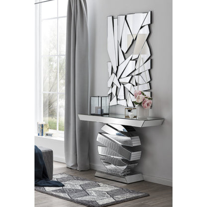 Consoletafel 119x35.5x80 cm MDF spiegelglas