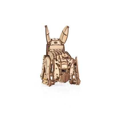 Eco Wood Art (EWA) DIY 3D Mechanische Houten Puzzel, Rabbit, 4561, 21,7x10,4x17,4