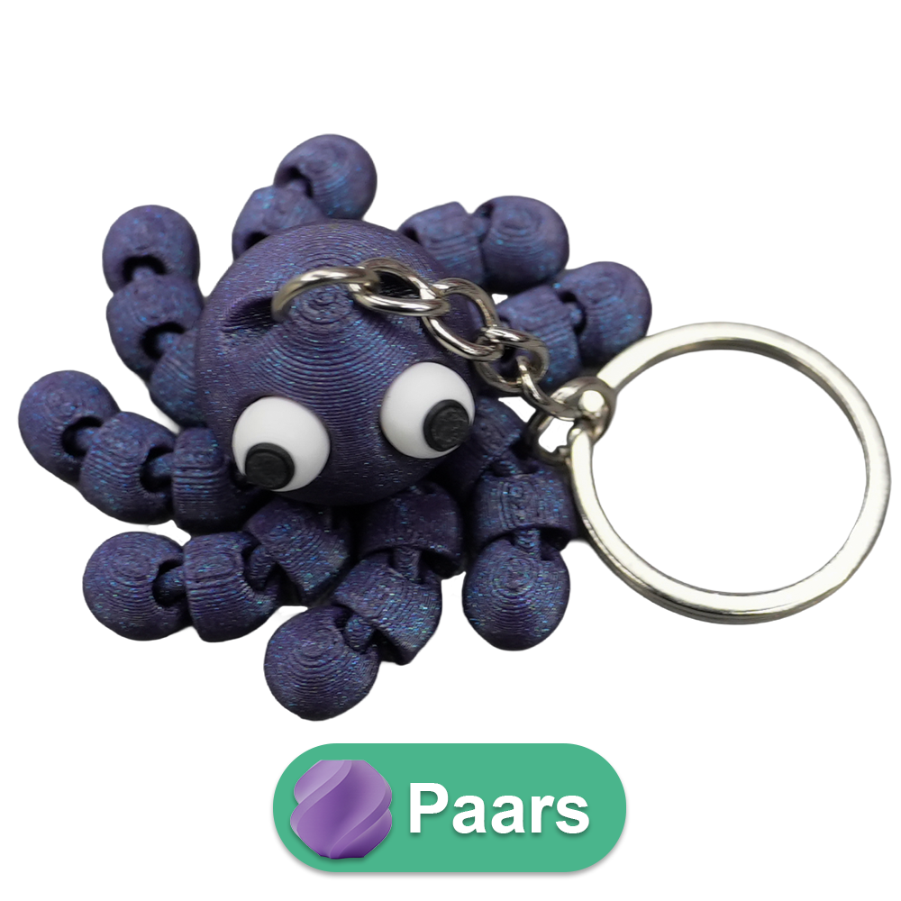 Sleutelhanger octopus PLA beweegbaar