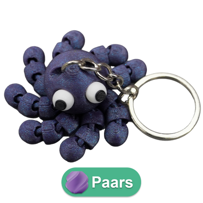 Sleutelhanger octopus PLA beweegbaar