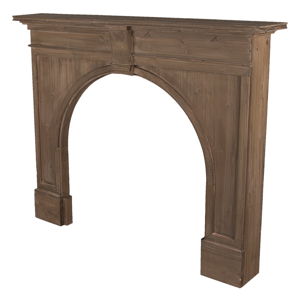 Schouw 130x21x104 cm bruin hout