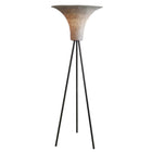 Staande lamp palmblad naturel zwart 152 cm