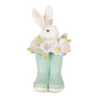 Decoration Figurine Rabbit 9x9x15 cm White Plastic