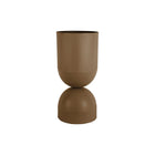 Plantenpot XL 55x26 cm metaal bruin