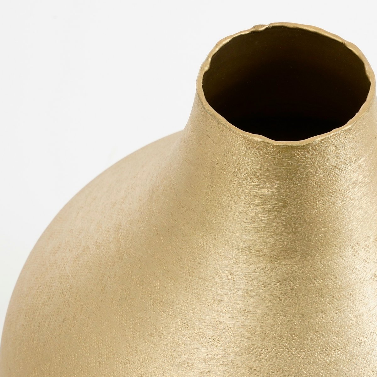 Vaas aluminium 31x25 cm champagne