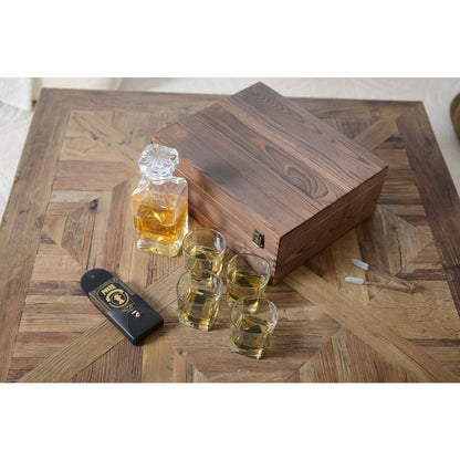 Pokerspel imitatieleer zwart 6x3x9 cm
