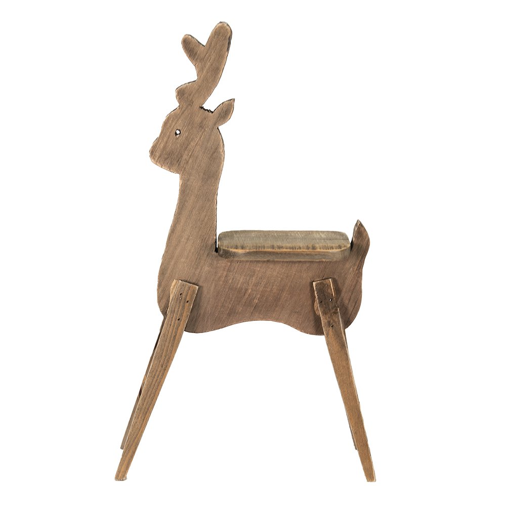 Plantenstandaard rendier 69 cm bruin hout