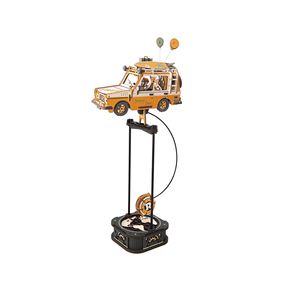 3D Houten Puzzel Robotime Road Tripper 16x9.5x37.5 cm