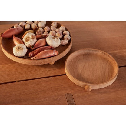Inka Wooden Round Tray - Small