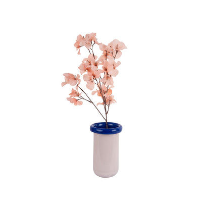 Vaas glas roze 13x13x21 cm