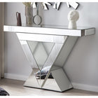 MDF console table with mirrored glass