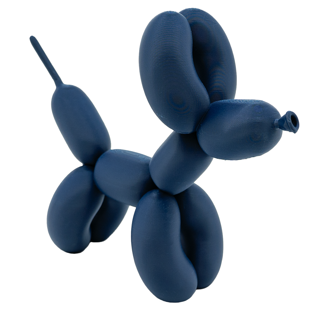 Ballon hond beeldje 20 cm zwart