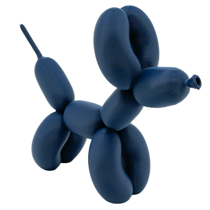 Ballon hond beeldje 20 cm zwart