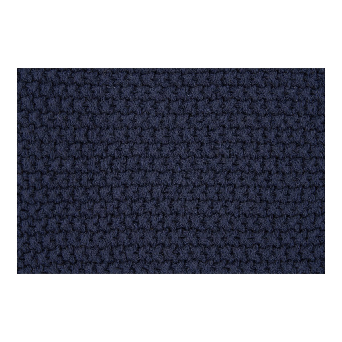 Kussen 45x45 cm donkerblauw gerecycled katoen