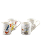 Mokken set van 4 art deco 390 ml keramiek