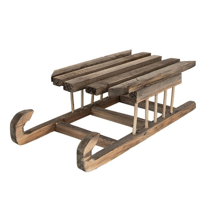 Decoratie Slee 35x15x10 cm Bruin Hout