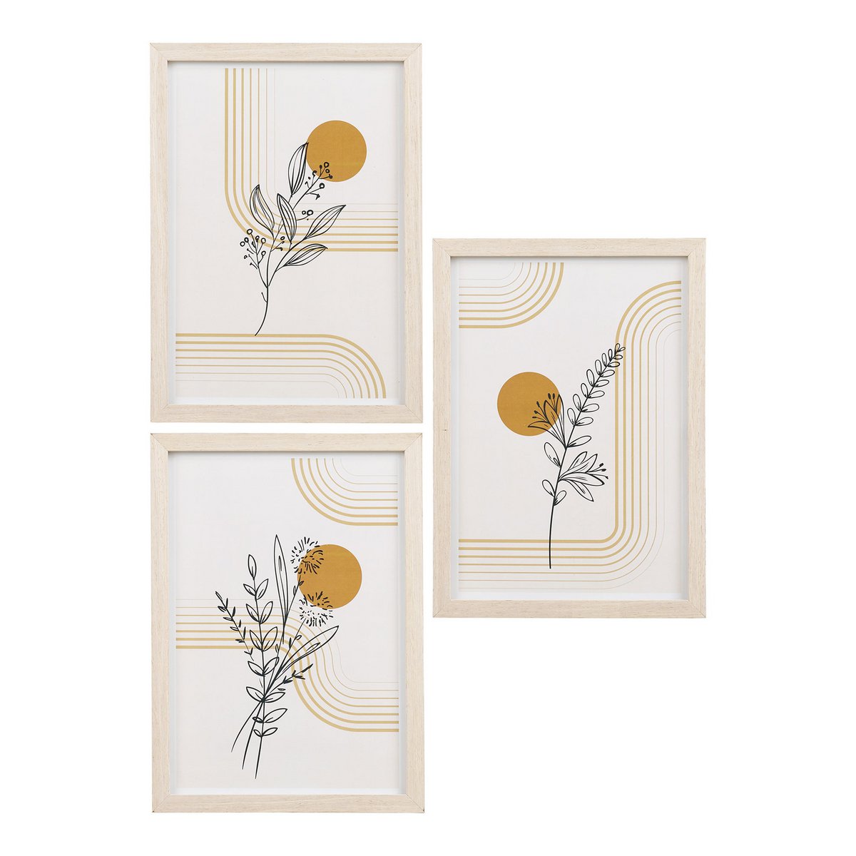 Madison Frameset, natural, set of 3