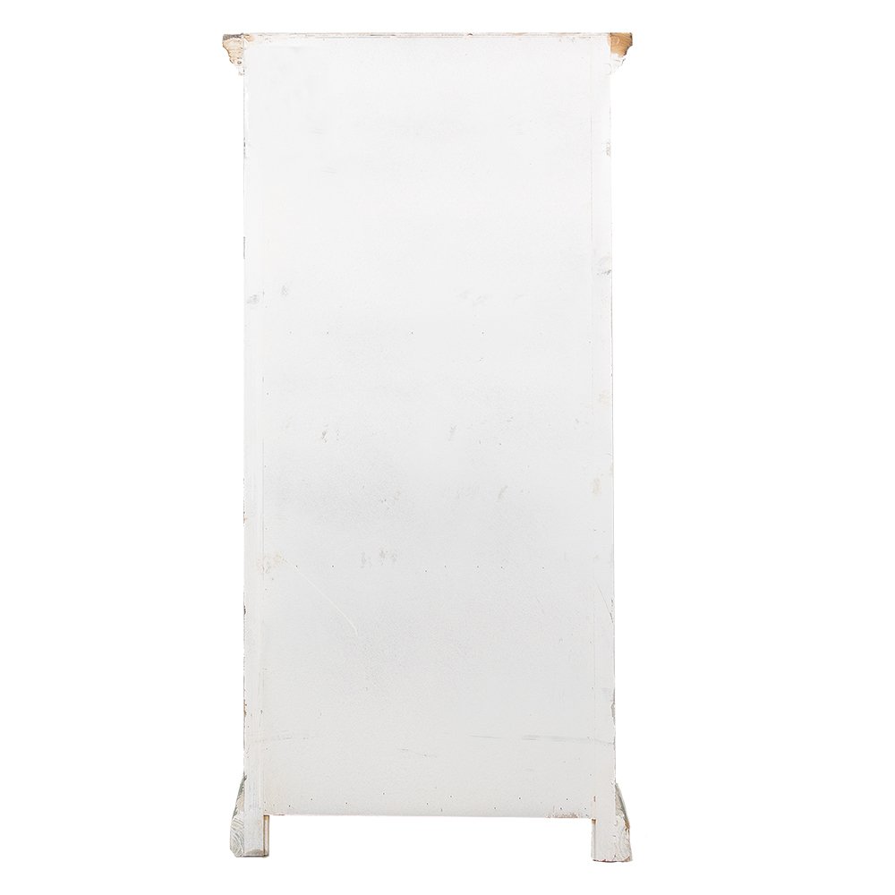Wandkast 76x38x151 cm hout wit bruin