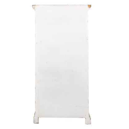 Wandkast 76x38x151 cm hout wit bruin