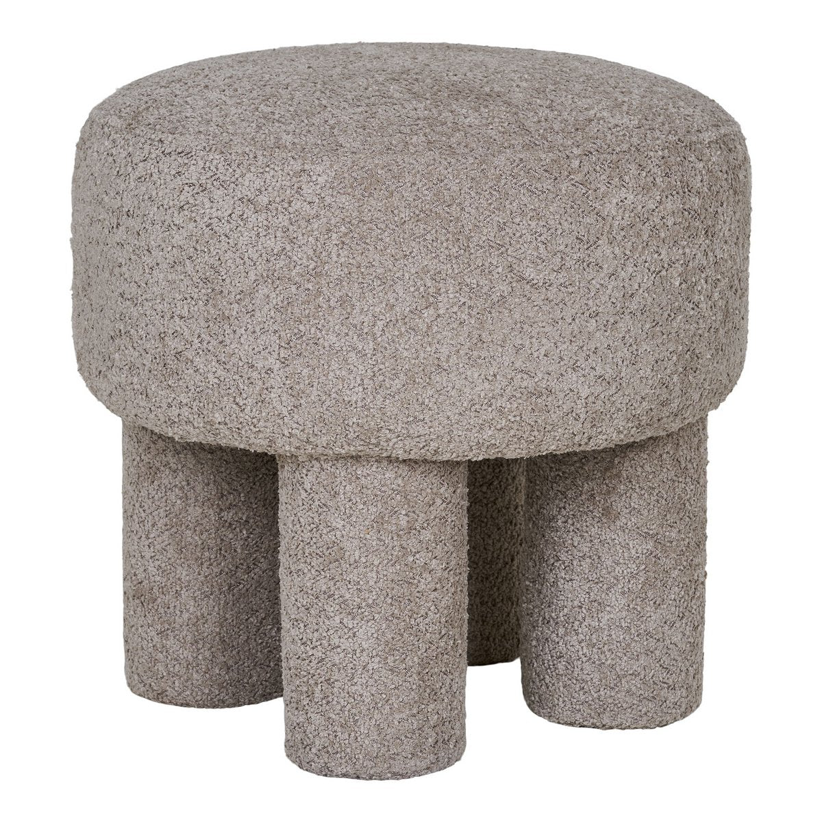 Zitzak 43x43 cm lichtgrijs polyester