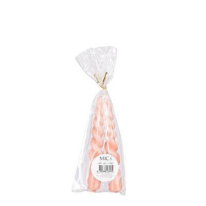 Dinerkaars Twist roze 2 stuks 15 cm