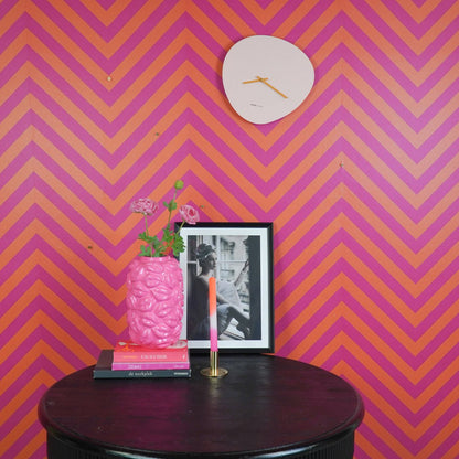 Wandklok 30x30x4 cm MDF roze