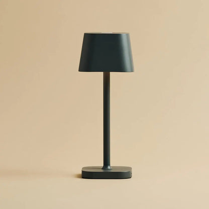 Tafellamp grijs Ø12x30 cm oplaadbaar dimbaar