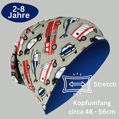 Kinderen Beanie Muts Loop Noodvoertuigen Print Setje