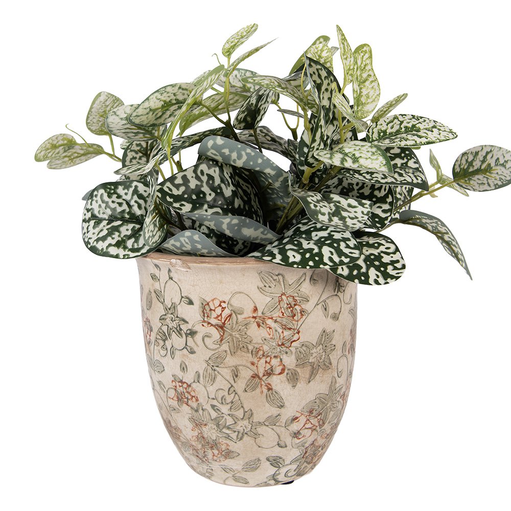 Bloempot Ø 17x17 cm Beige Keramiek