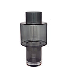 Vaas 40 cm glas grijs
