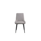 Eetkamerstoelen set van 2 hoge rug stof staal