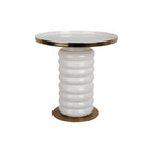 Bijzettafel Robijn 41x41 cm wit emaille