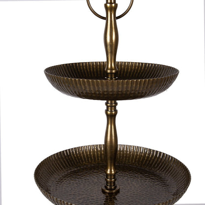 Etagère Ø 37x79 cm Goudkleurig Aluminium