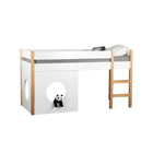 Stapelbed 90x200 cm Scandinavisch met zijpaneel