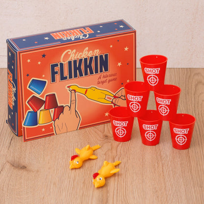 Tafelspel Desktop Flickin Chicken plastic rubber