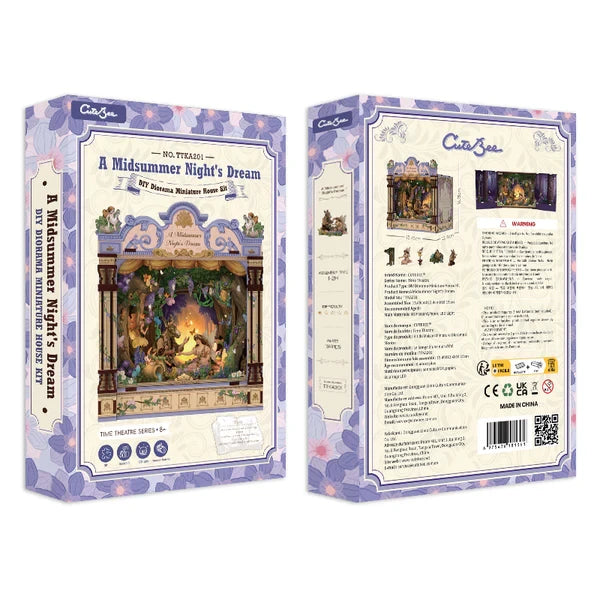 Cutebee, 3D DIY Dollhouse, A Midsummer Night's Dream, TTKA201, 15.5x12.4x16.1cm