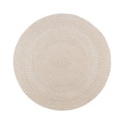 Vloerkleed rond Ø120 cm gerecycled PET zand