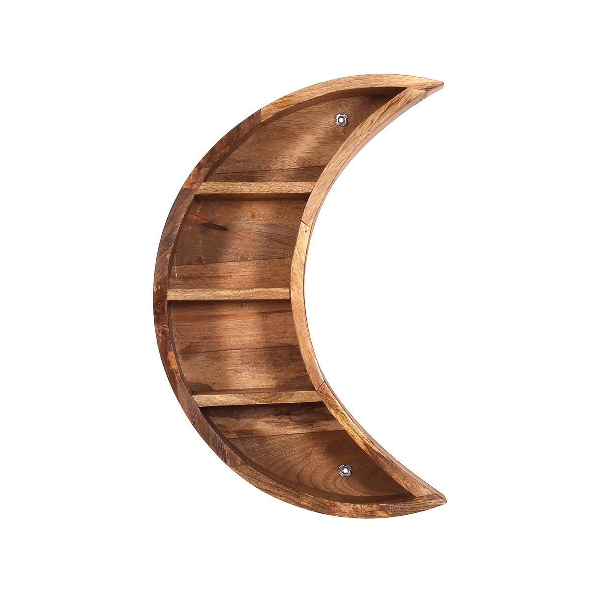 Wandplank mangohout maansikkel 40x13x60 cm